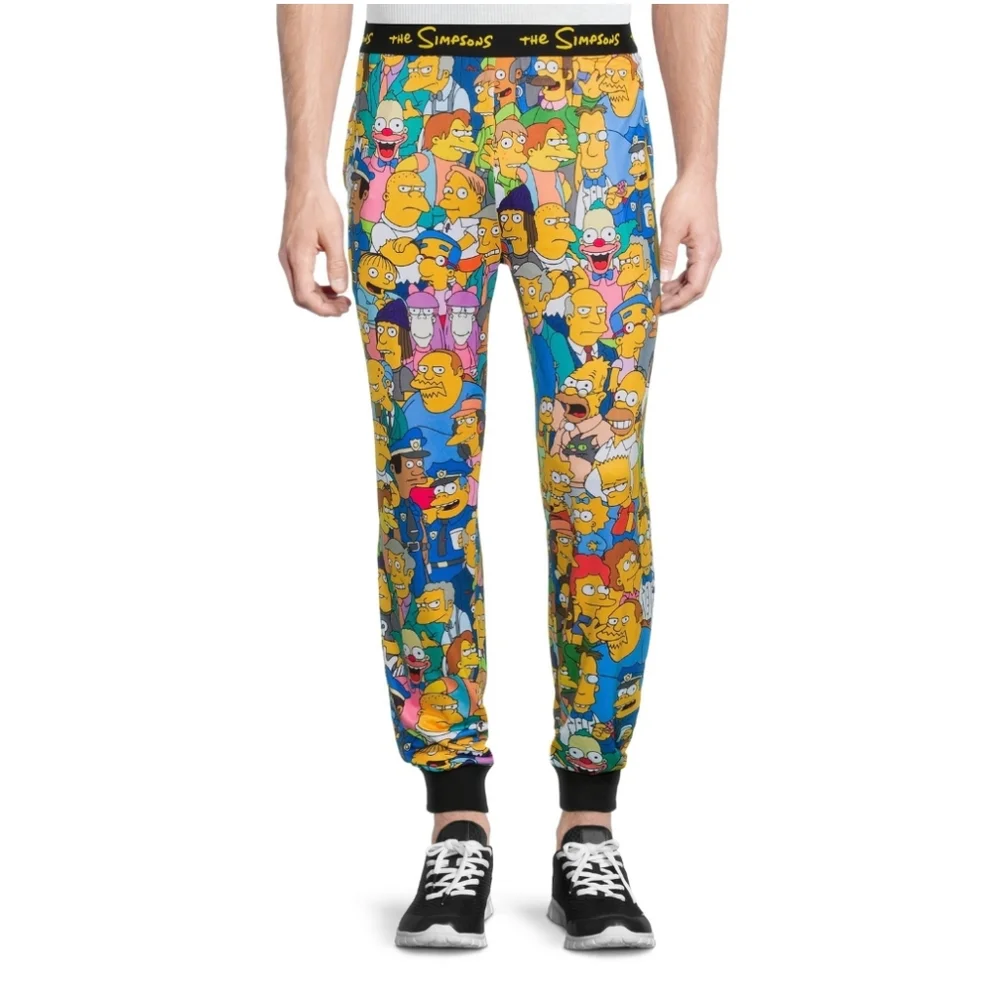 New w Tags Mens Simpsons Collection Drawstring Pajama Pants Multiple Sizes - Picture 1 of 5